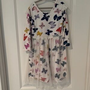 Hanna Andersson Multicolor Butterfly Kids Dress